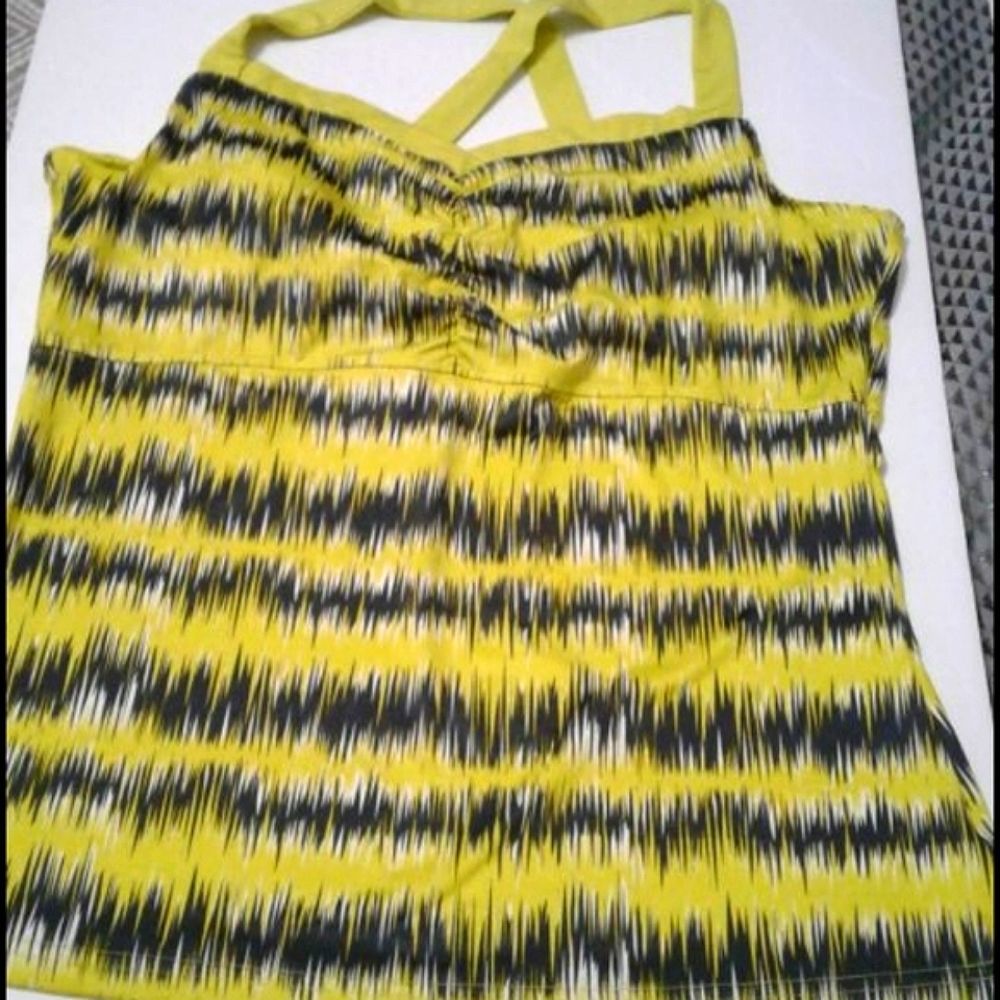 Attivo Neon Yellow Sporty Workout Lounging Tank Top XL